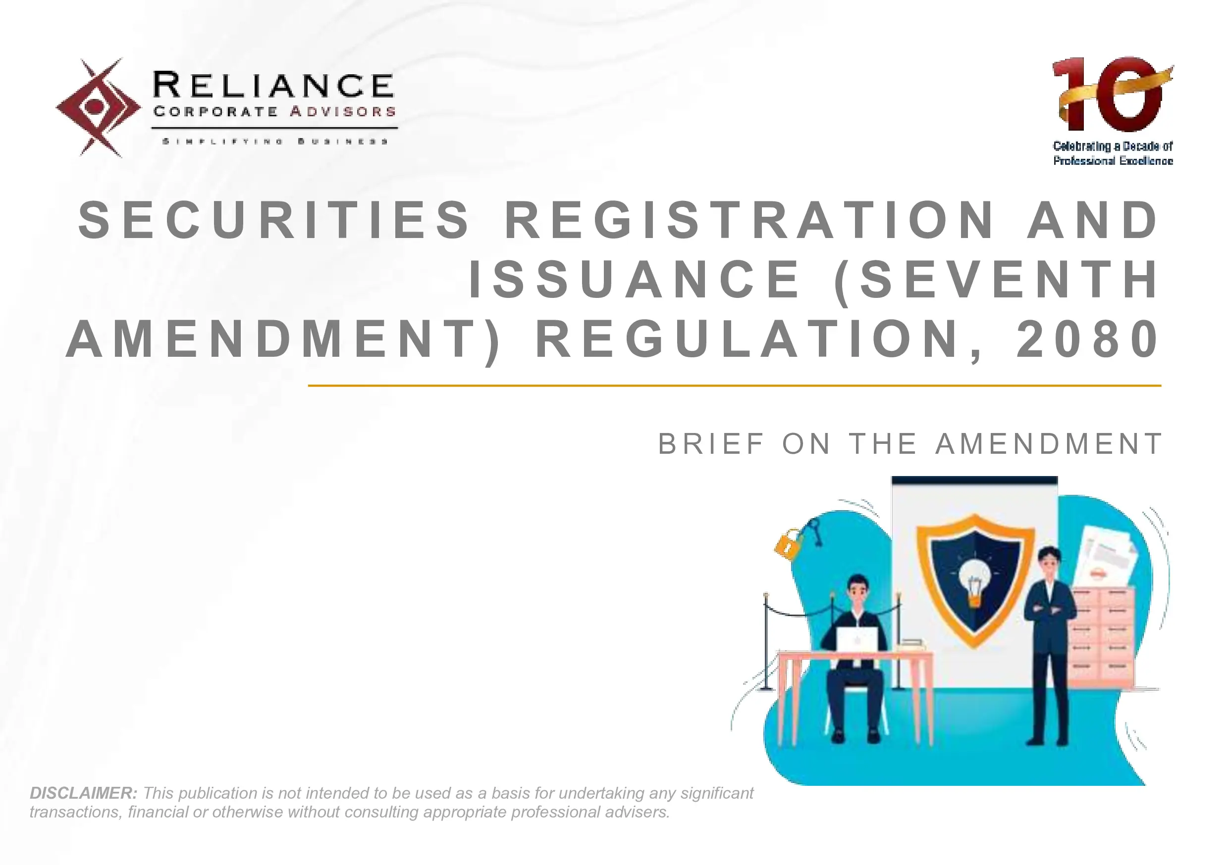 Securities Registration & Issuance (7th Amendment), 2080